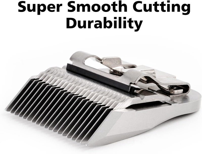 KBDS Detachable Pet Clipper Blades,Compatible with Most Andis,Oster,Wahl A5 Clippers,Made of Extra Durable German Steel, 1/2'' 13mm Inch Cut Length,3 3/4F Blade - Image 5